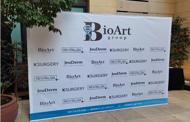 Stands para feria con impresion digital para Bio Art Group en Barcelona
