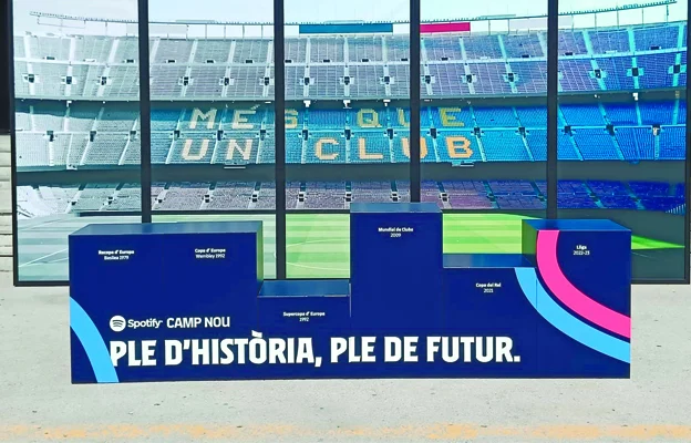 Podios, totem publicitario, prodectros para eventos y ferias pedir en Barcelona