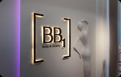 Proyecto realizado: rótulo interior y letras retroiluminadas para el estudio de fitness BB1