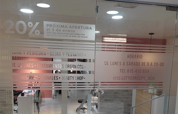 Vinilo de corte de vinilo acido glaseado para oficinas. Fabricacion y entrega rapida